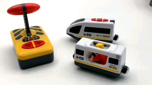 รถไฟอัตโนมัติ รีโมท รถไฟออโต้ รถไฟรางไม้ เดินหน้า-ถอยหลังได้  รถไฟอีเกีย ของเล่นเด็ก ของขวัญเด็ก  RC