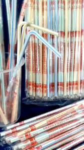 sedotan bungkus plastik tekuk bengkok steril warna salur higienis