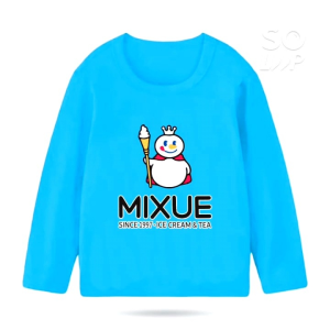 mixuevirall/Kaos lengan panjang anak usia 1-12 tahun Mixue