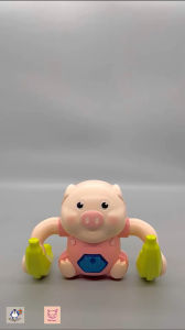 เสียงดนตรี หมูกลิ้งล้มลูกชา เสริมพัฒนาการ เหมาะสำหรับเด็ก มีรสชาติ พร้อมส่งร้านในไทย