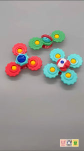(พร้อมส่งร้านในไทยจ้า) ของเล่นสปินเนอร์ Spinner ของเล่นอาบน้ำ ติดกำแพง ติดโต๊ะทานข้าว แตะแล้วหมุน เซ็ทอวกาศ 3 ชิ้น
