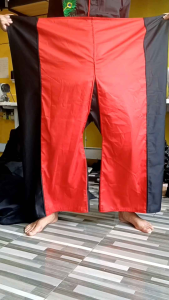 CELANA UBET KOMBINASI MERAH HITAM | CELANA SARUNG DRILL| CELANA GEMBORAN UBET MERAH HITAM| CELANA WAROK| CELANA KOMPRANG