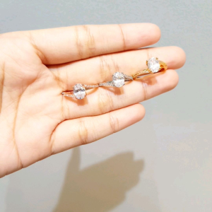 Deux - Cincin Wanita Oval Cross