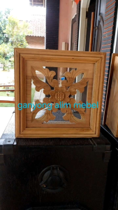 Loster ukir motif mawar G + kawat nyamuk kayu jati Jepara