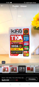 BUKU THE KING MATERI+BANK SOAL TKA SD/MI 2026 TERBARU TETLARIS