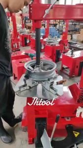 JHTOOL 24” motorcycle tyre changer 220V semi-auto tyre changer Kawasaki Honda bmw