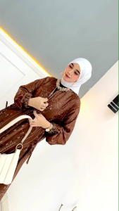 gamis mewah ITALIAN SILKY mewah murah elegan