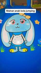bola jumping anak size 40cm bola loncat mainan aktif anak