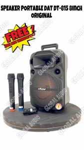 Speaker Portable Wireless Dat DT 815 AS Original 8inch Bluetooth Free 2bh Mic Wireless Dt815as Dt 815as ( Bisa COD )