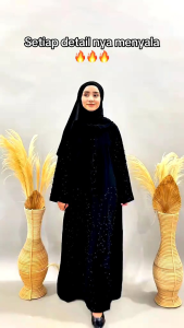 [ABAYA ORI] ABAYA DUBAI TURKEY daun black diamond  GAMIS ARAB SAUDI INDIA MAXI DRESS TREND KEKINIAN GAMIS BORDIR FASHION WANITA MURAH MUSLIMAH /TERBARU / COUPLE / GAMIS LEBARAN / TERLARIS / ABAYA UMROH BEST SELLER BISA BAYAR DI TEMPAT/COD