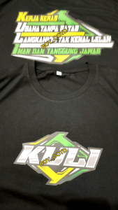 kaos KULI kerja keras usaha tanpa batas || kaos distro kaos cowok sablon