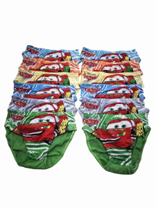 6pcs/12pcs Boys Lightning McQueen Briefs Bundle 👦 | Soft Cotton Blend Underwear 3-6 Years Old | Fun Cars Themed Panties