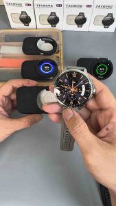 Pin sạc dự phòng đeo tay cho đồng hồ lắp sim mặt tròn dung lượng pin 1800mAH sạc nhanh ổn định không nóng máy AHAI STORE