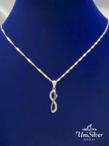 Unisilver 925 Sterling Silver Infinity Lady’s Necklace (NPS223-1018)
