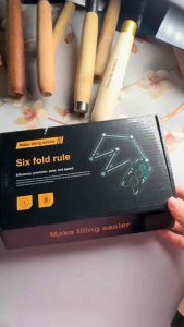 Thước 6 khúc định vị khoét lỗ gạch. 2 loại _ Sử dụng dễ dàng. Đơn giản.