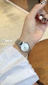 Đồng hồ nữ Halei ah554 dây lưới lụa cao cấp thiết kế hot trend hợp thời trang trẻ