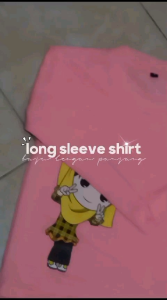 Kaos Atasan Oblong Lengan Panjang Motif Anak Hijab 2-10 Thn Katun