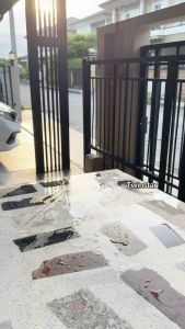 ไม้รีดน้ำด้ามเหล็กหนา  3 ท่อน ปรับระดับได้ ด้ามยาว  120 เซนติเมตร