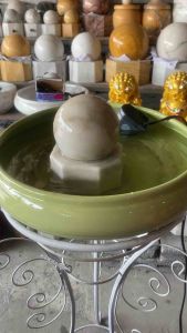 #หินหมุน#หินหมุนมงคล#หินหมุนปรับฮวงจุ้ย#หินหมุนอ่างพญานาค#หินหมุนสีขาวขนาด10ซม. แถมปั้มน้ํา1ตัว