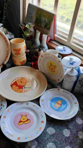 Ly thố cốc dĩa Gấu Pooh Disney vintage dễ thương đủ size