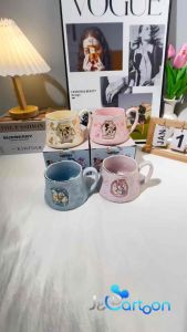 Disnery Ceramic Cup with cartoon Mickey || Minnie || Donald || Daisy (370ml) - Exquisite gift box
