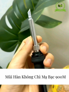 Mũi hàn 936 không chì Mạ Bạc sử dụng cho trạm hàn HAKKO 900M.933.376.907.913.951.898D 852D +