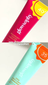 Glowsophy 2in1 Sun Protection Bearberry Tinted Sunscreen + Cica Daily Light Sunscreen