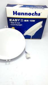 Lampu Downlight LED Hannochs 15 Watt/Led Panel Hannochs easy IBR 15watt /Downlight Tanam/size 6 inch