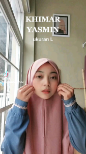 Jilbab/Hijab/Kerudung Arsya Khimar Yasmin L Segiempat/Segi Empat Instan/Instant Jumbo Diamond Murah