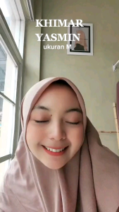 JILBAB/HIJAB/KERUDUNG ARSYA KHIMAR YASMIN UKURAN M SEGIEMPAT/SEGI EMPAT INSTAN/INSTANT JUMBO BAHAN DIAMOND MURAH