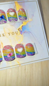 เล็บเจลแท้พื้นสีแฟรชแต่งลาย เล็บเจลมือทรงเหลี่ยมสั้นm รับไซต์อื่นแจ้งช่องแชทค่ะ