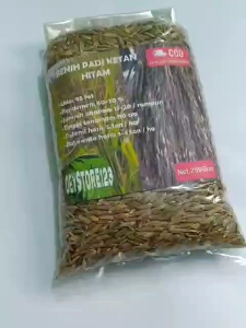 Jual benih ketan hitam baru original per bungkus isi 250 Grm