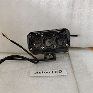 LAMPU TEMBAK SOROT LASER SQL 3MATA 2 WARNA PUTIH KUNING 12 Volt untuk MOTOR MOBIL