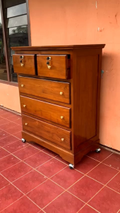 Nakas loker laci 5 kayu jati
