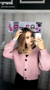 Switer Rajut Elena Wolly Tebal Oversize