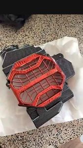 ครอบหม้อน้ำ Clickคาร์บู Click110i เคฟล่าแดง ของแต่ง มอเตอร์ไซค์