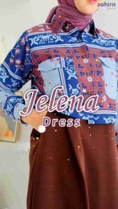 Gamis Jelena By Zahira Sister | Gamis Wanita Terbaru Dengan Model 2 in 1