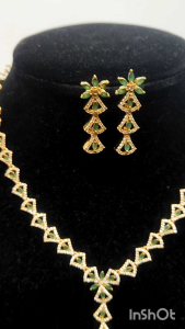 indian gold plated choker necklace set/indian jewellery choker set  for women