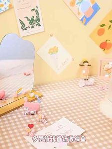 ชั้นวางของ กล่องใส 4ชั้น กล่องใส่เครื่องประดับ