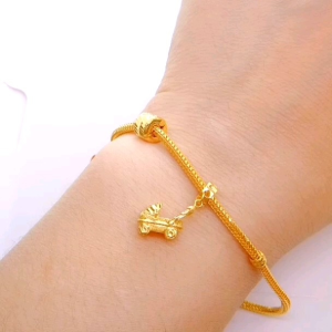 Charm Baby Stroller 2 Tone Pdr Emas 916 Yon Hing