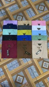 KIDS CLOTHING Kemeja Anak Laki Laki Usia 1 Sampai 13 Tahun Warna Sage Green Hem Polos Terbaru