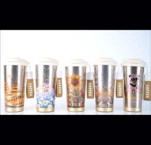 SG Pure Titanium Insulated Coffee Mug Premium Dual Use Thermal Cup for Men and Women Stylish High End Car Cup for Hot and Cold Drinks