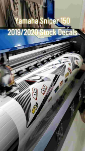 YAMAHA SNIPER 150 2019/2020 STOCK DECALS (WATERPROOF LAMINATED FADE PROOF)