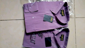 Fusco Kemeja Formal Reguler Warna Taro✓Kemeja Pria Polos Lengan Panjang