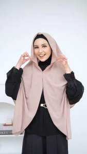 Hijab Yumna Segitiga Instan Zipper Jumbo (Hijab Resleting)