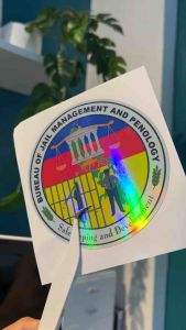 IQS 0030 BJMP LOGO Sticker for Car Reflectorized Waterproof