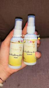 Deodorant Spray | Women | Whitening | Black White | Hijab Fresh - Menghilangkan bau badan - Mencerahkan ketiak - membuat ketiak tidak basah dan kuning