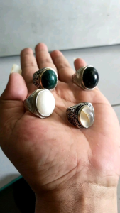 PROMO spesial Natural cincin Batu akik - 4 pcs 100- Ribu stock terbata Natural Alam untuk harian