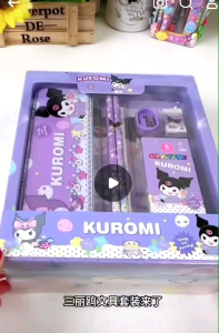 Kuromi melody cinnamon roll pencil case gift set