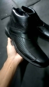 KHABITTA sepatu pria pdh kulit model resleting | sepatu formal pria kulit